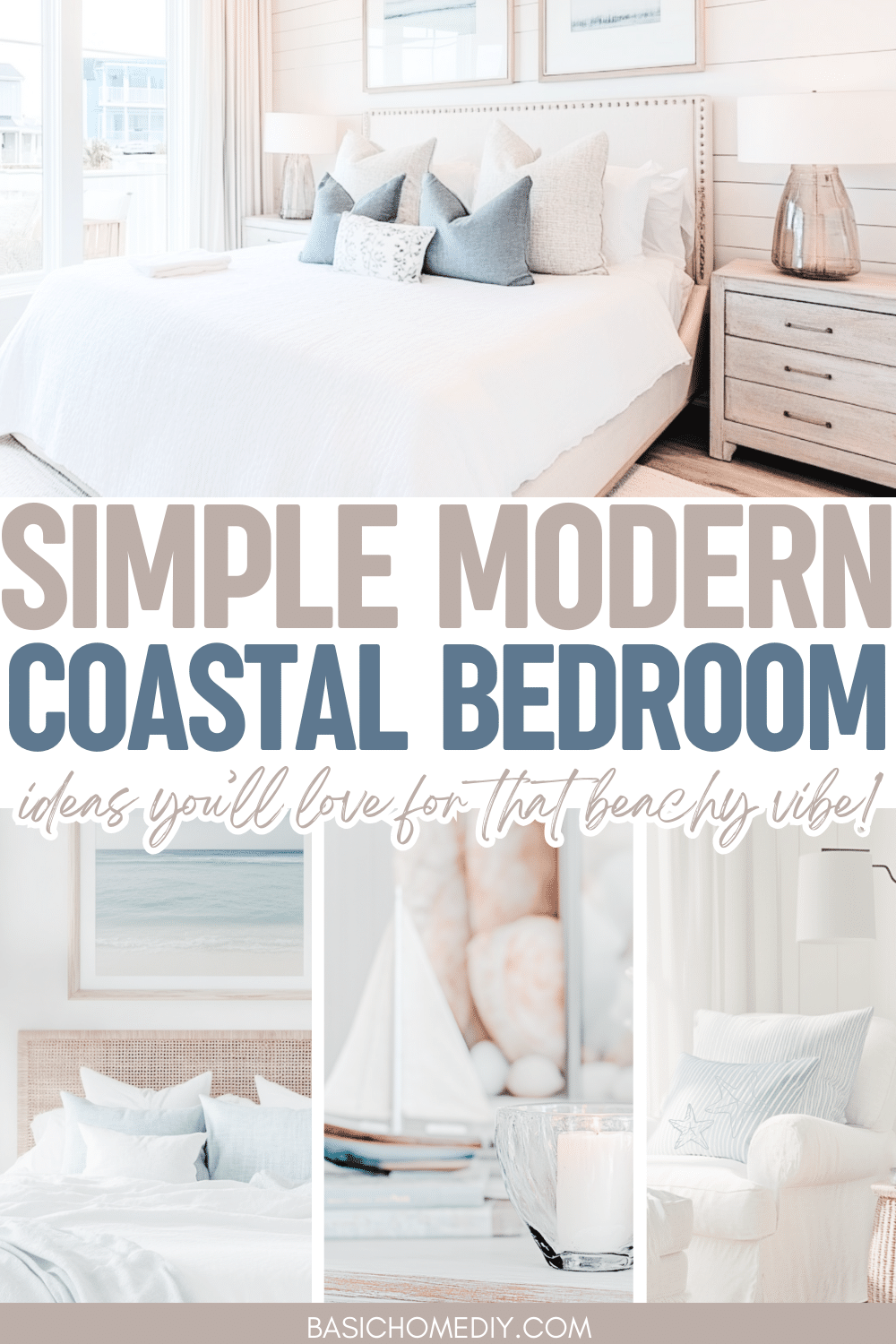 Easy Modern Coastal Bedroom Ideas for 2025 - Basic Home DIY
