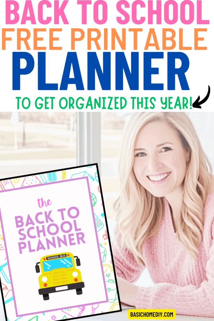 Free 8 Page Printable Back to School Planner to Get Organized the Easy Way 5