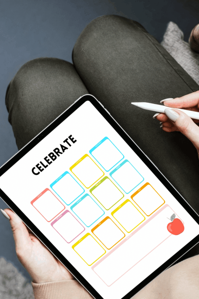 celebrate page for back to school