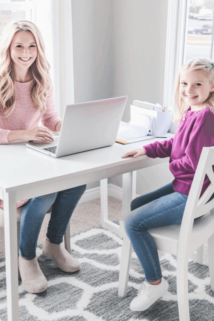 looking over essential sections of a back to school planner
