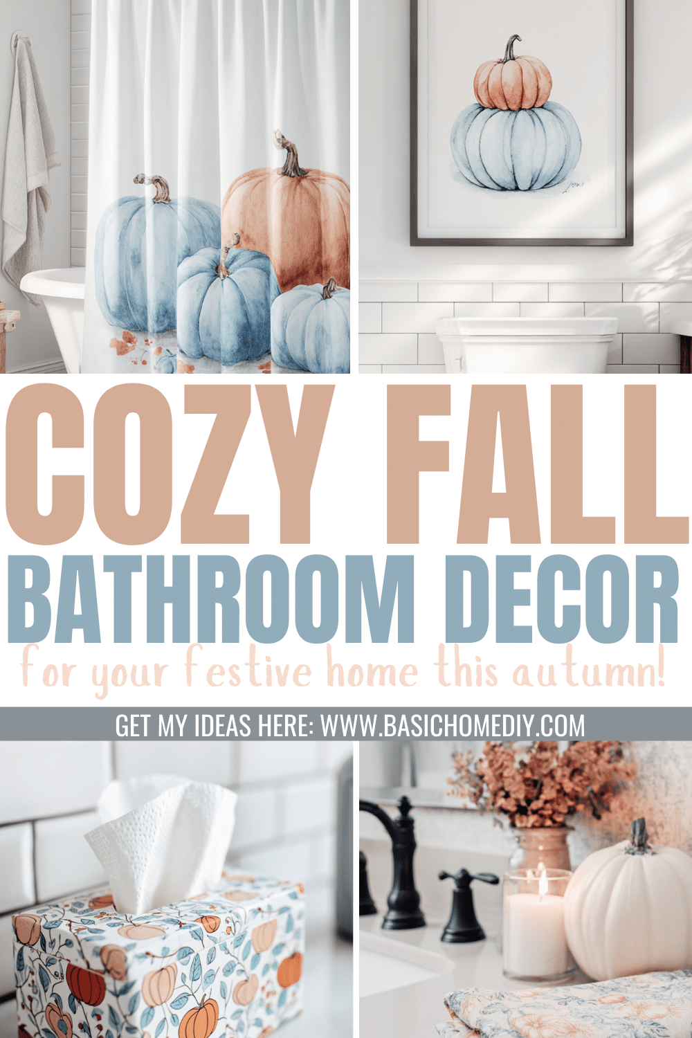 25+ Simple & Cozy Fall Bathroom Decor For Your Festive Home - Basic ...