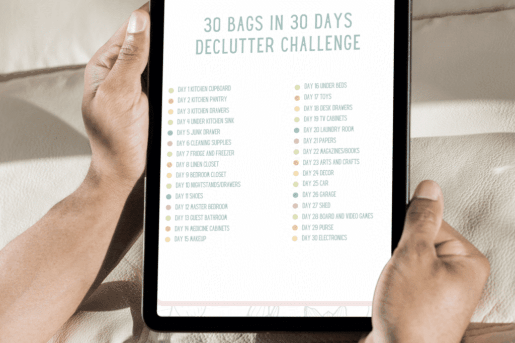 30 day cleaning challenge free printable