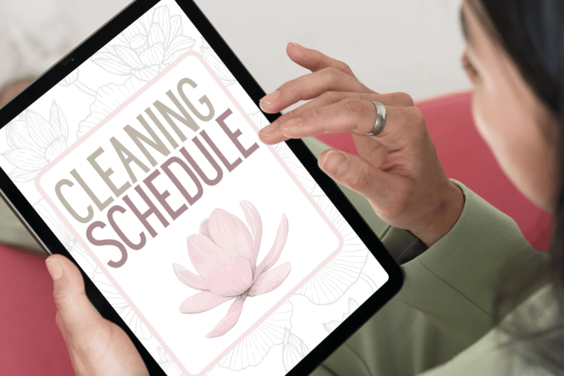cleaning schedule free printable planner