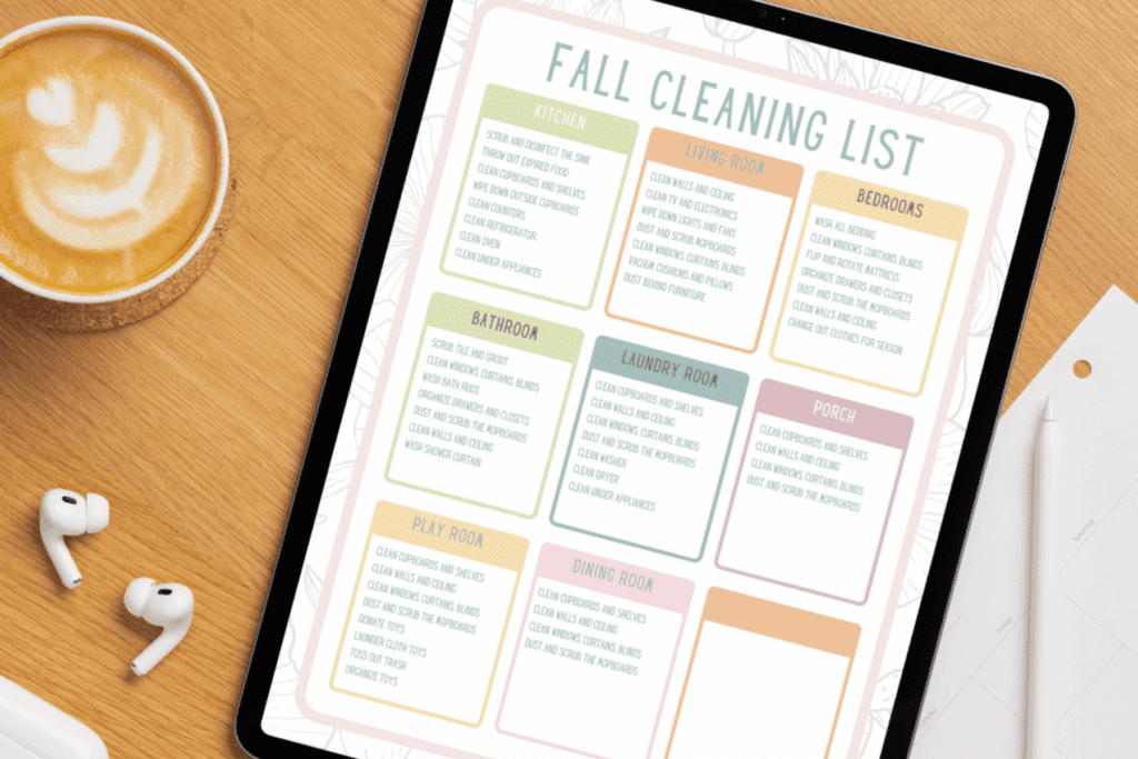 seasonal cleaning lists