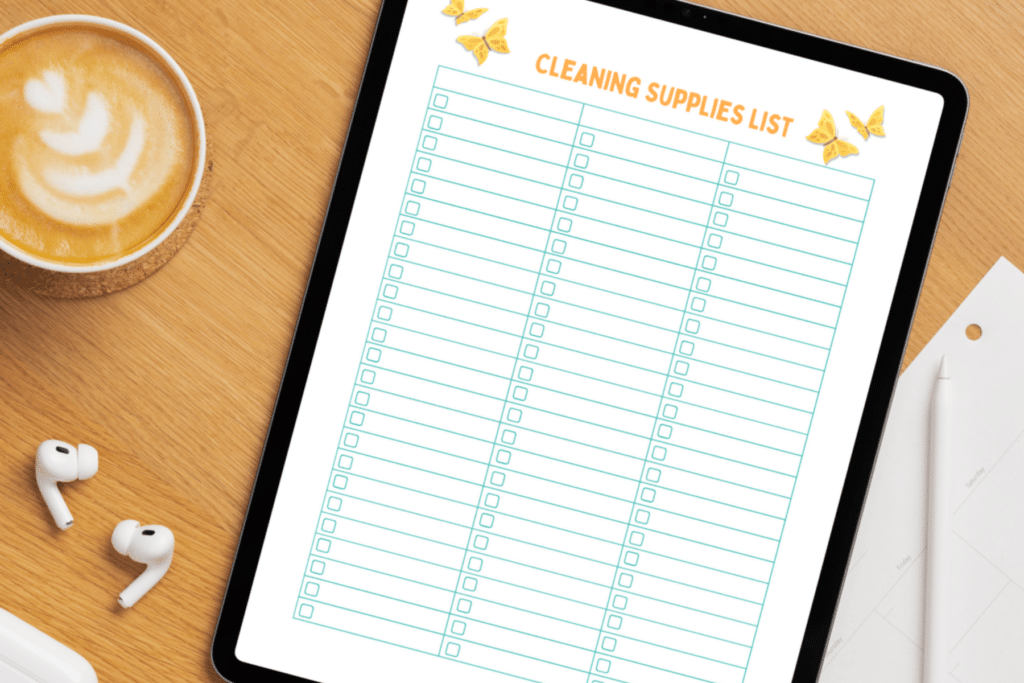 Spring Cleaning Supplies List