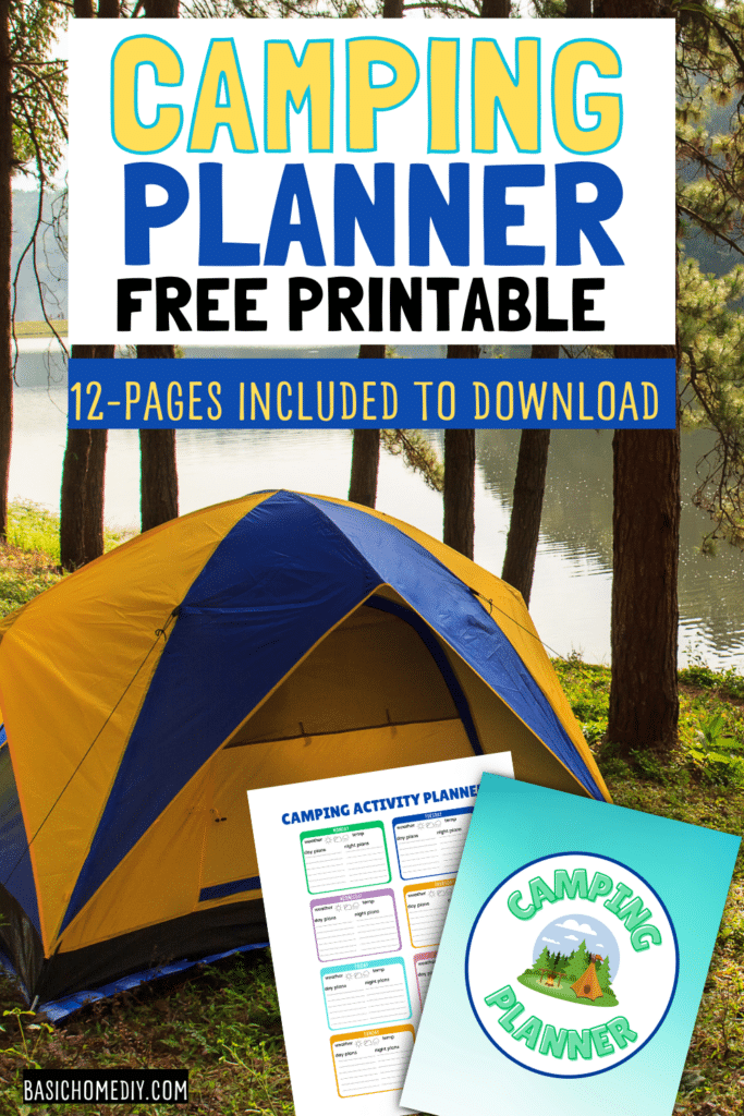 Camping Planner_ Free Printable Including Meal Planning, Packing Checklist, and Activities 5