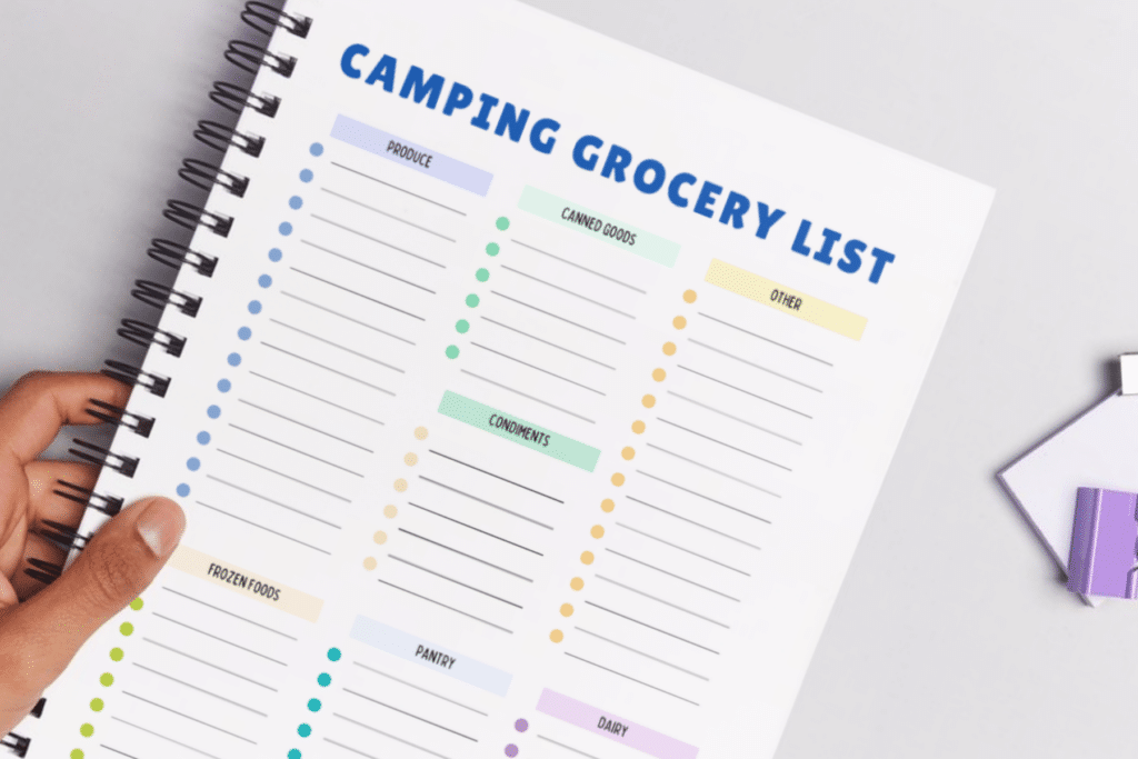 camping grocery list
