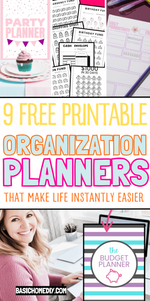 Free Printable Home Organization Planners (Meal, Budget, Cleaning & More) 3