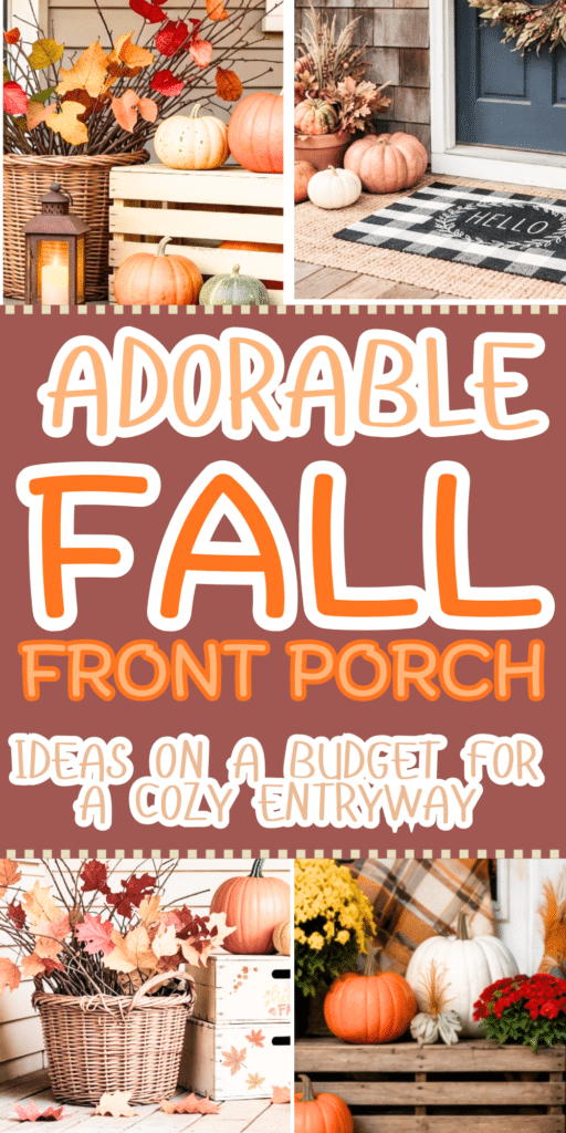 Fall Front Porch Ideas on a Budget for a Cozy Entryway 2
