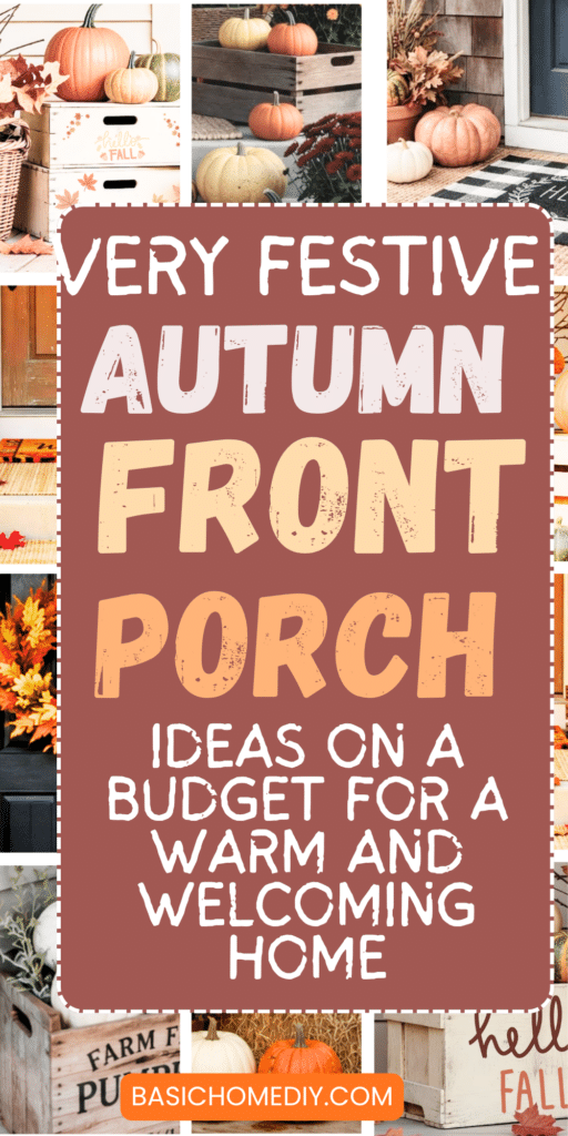 Fall Front Porch Ideas on a Budget for a Cozy Entryway 5