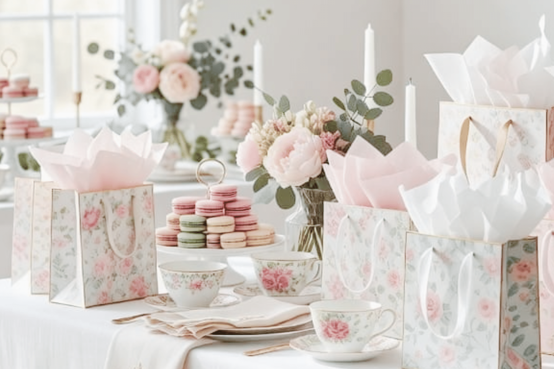 Tea Party Favors Table for Guests to Enjoy